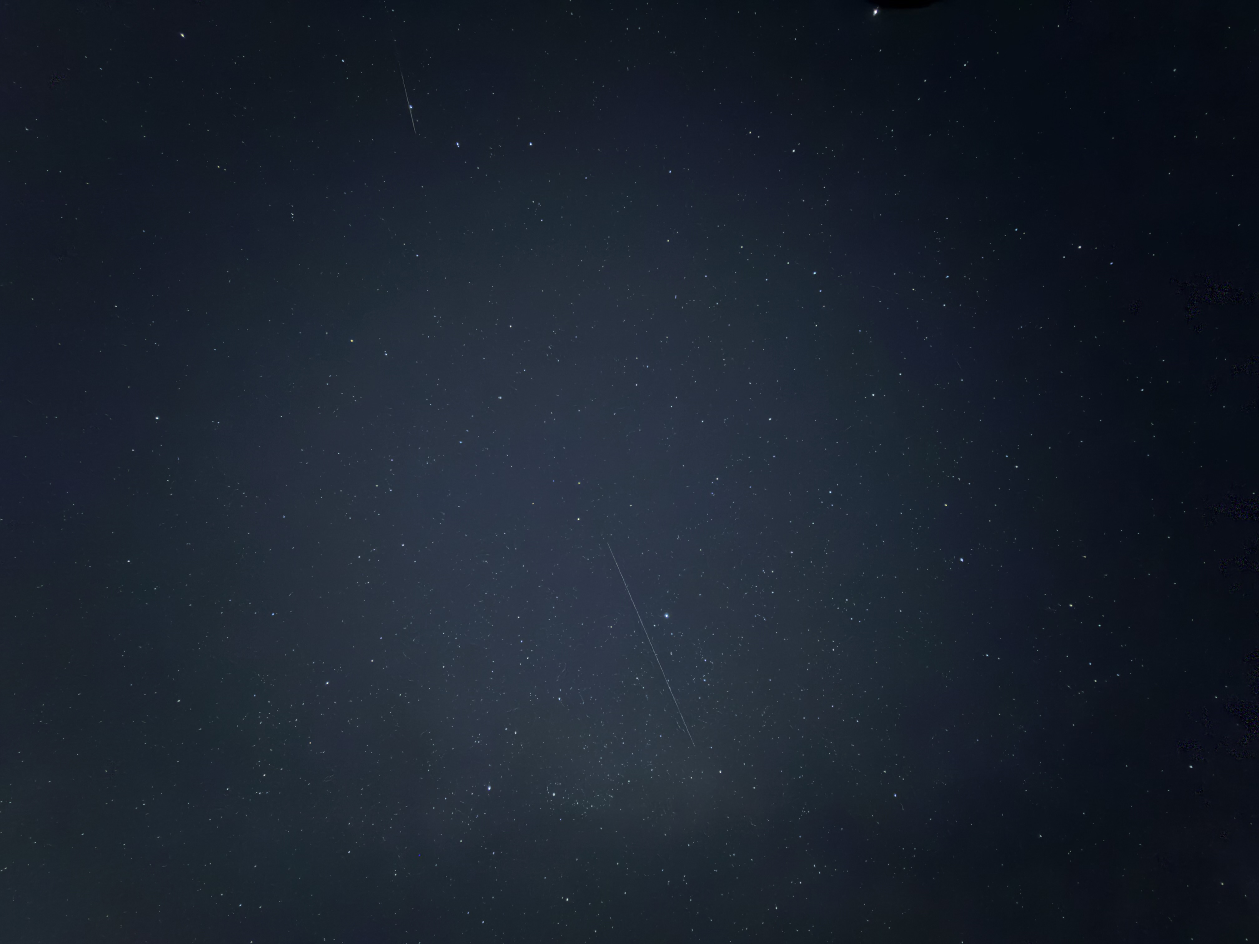 Dark blue night sky full of small stars
